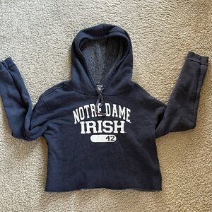 Notre Dame Cropped Hoodie